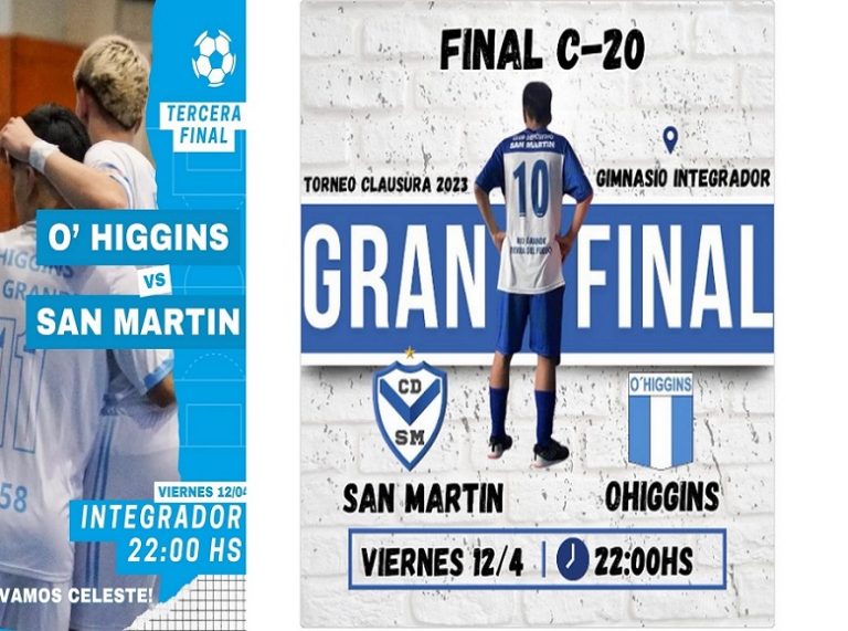 O’Higgins y San Martín juegan la final “C20” del 2023